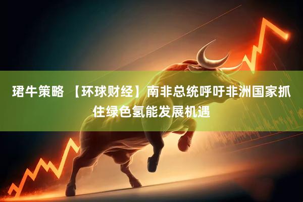 珺牛策略 【环球财经】南非总统呼吁非洲国家抓住绿色氢能发展机遇