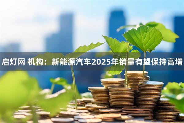 启灯网 机构：新能源汽车2025年销量有望保持高增